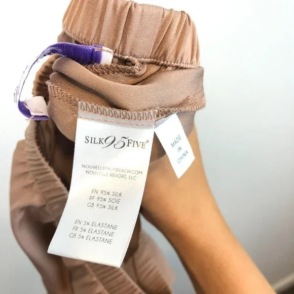 Nouvelle Silk95Five Pondy Washable Silk Pants - Picture 5 of 6